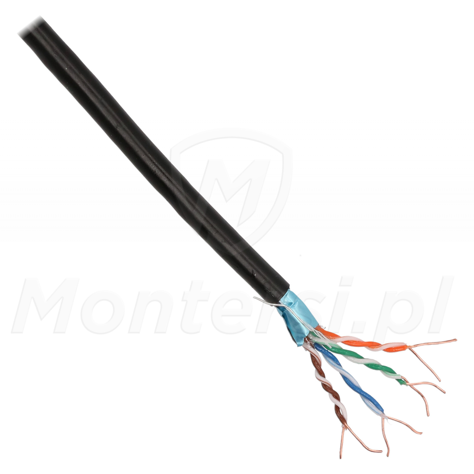 Przewód F/UTP kat. 5e, zewnętrzny, żelowany Przewód F/UTP kat. 5e, zewnętrzny, żelowany