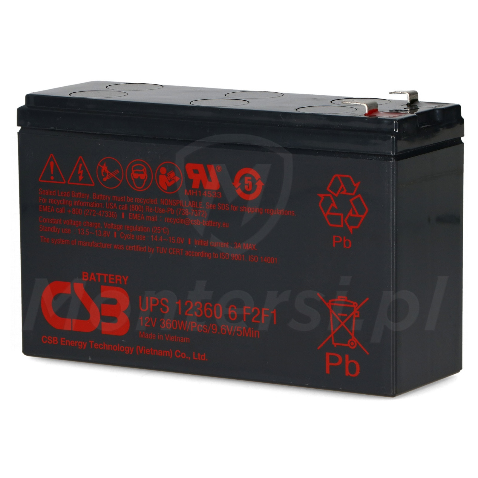 Akumulator bezobsługowy UPS123606F1F2