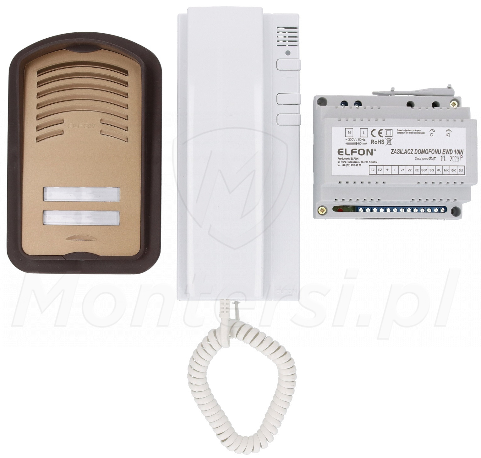 Bi2 A-U1/3-RL - Zestaw domofonowy z funkcją interkomu Bi2 A-U1/3-RL - Zestaw domofonowy z funkcją interkomu