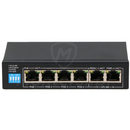 GR-SW42 - 4 portowy switch PoE