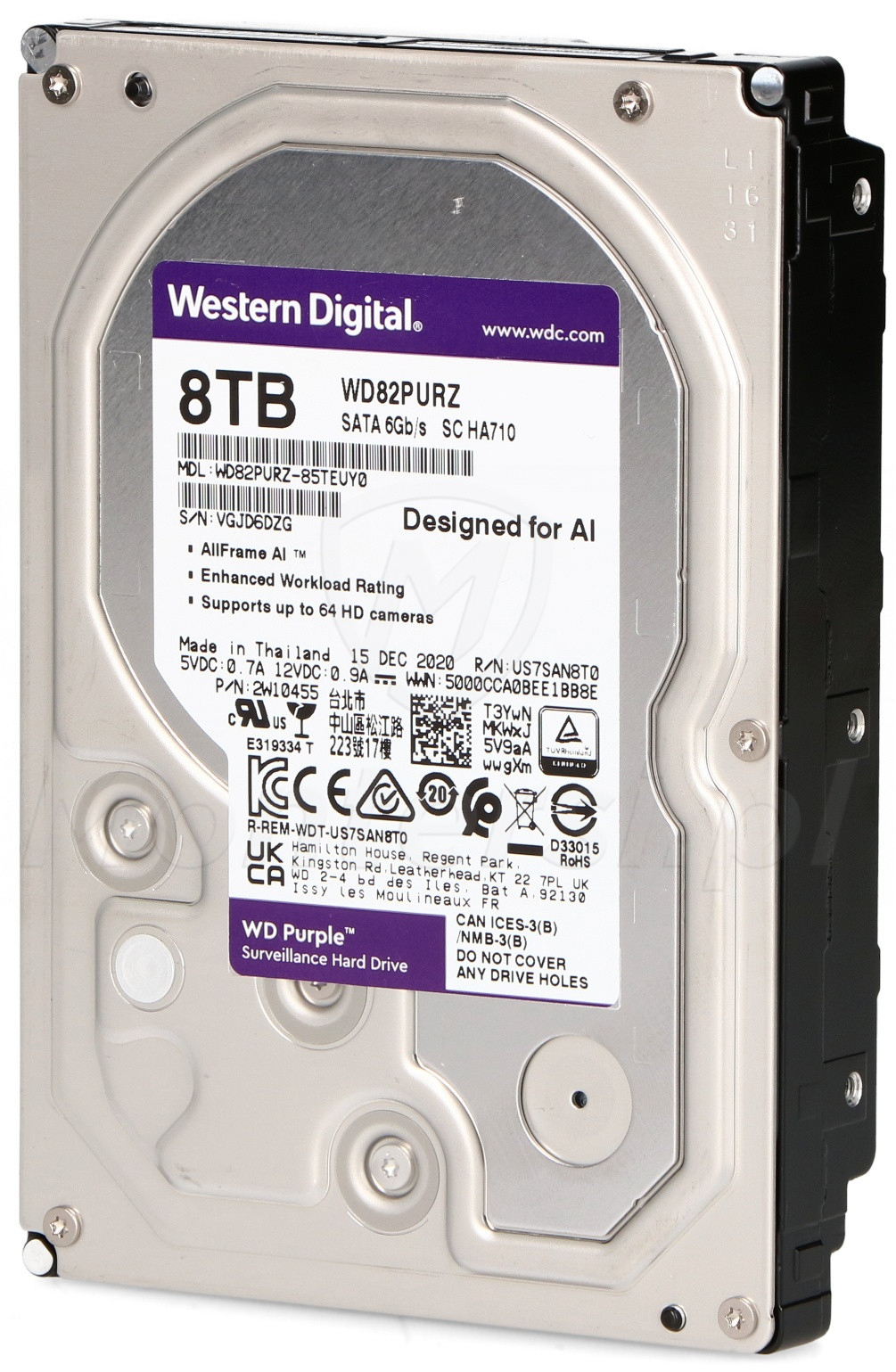 Dysk twardy 8 TB WD Purple