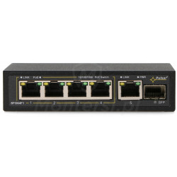 SFG64 - 6-portowy switch, 4x PoE at/af GE, UPLINK, SFP UPLINK