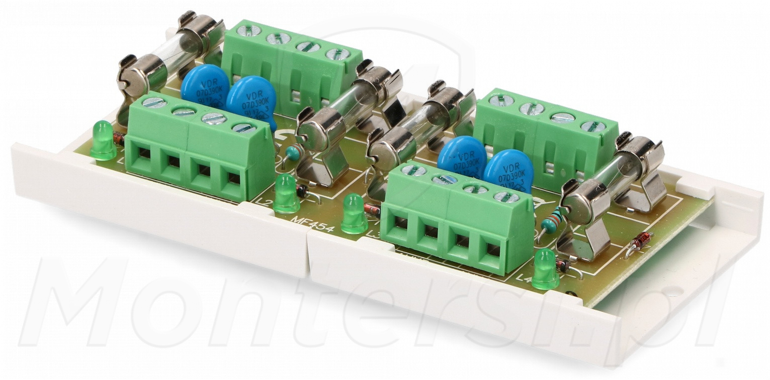 AWZ533 - Moduł bezpiecznikowy, 4x FTA