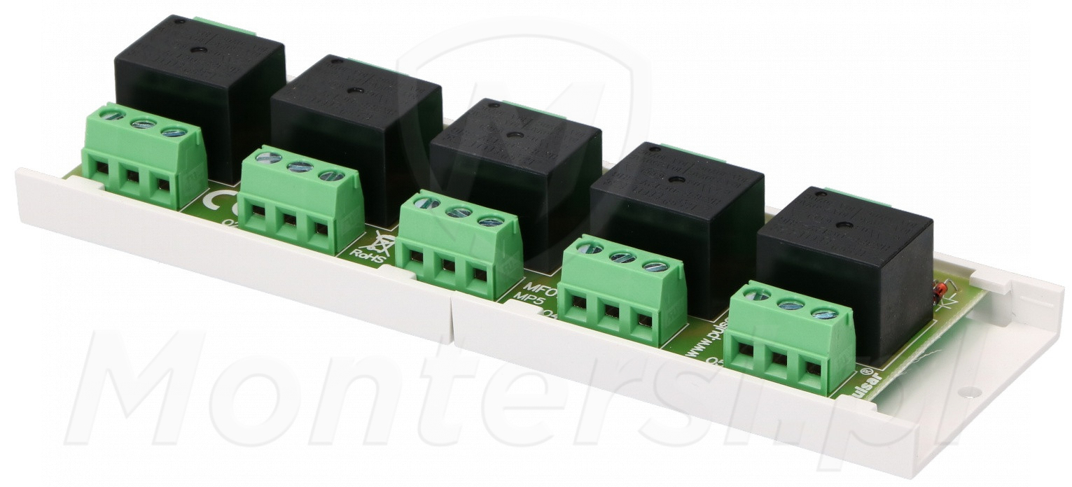 AWZ520 - Moduł przekaźnikowy 5x 30V/2A AWZ520 - Moduł przekaźnikowy 5x 30V/2A