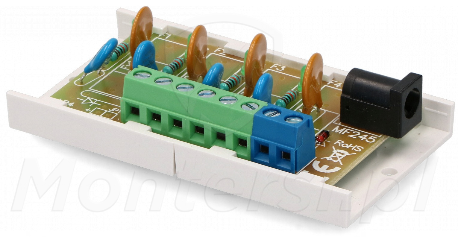 AWZ575 - Moduł bezpiecznikowy, 4x PTC AWZ575 - Moduł bezpiecznikowy, 4x PTC