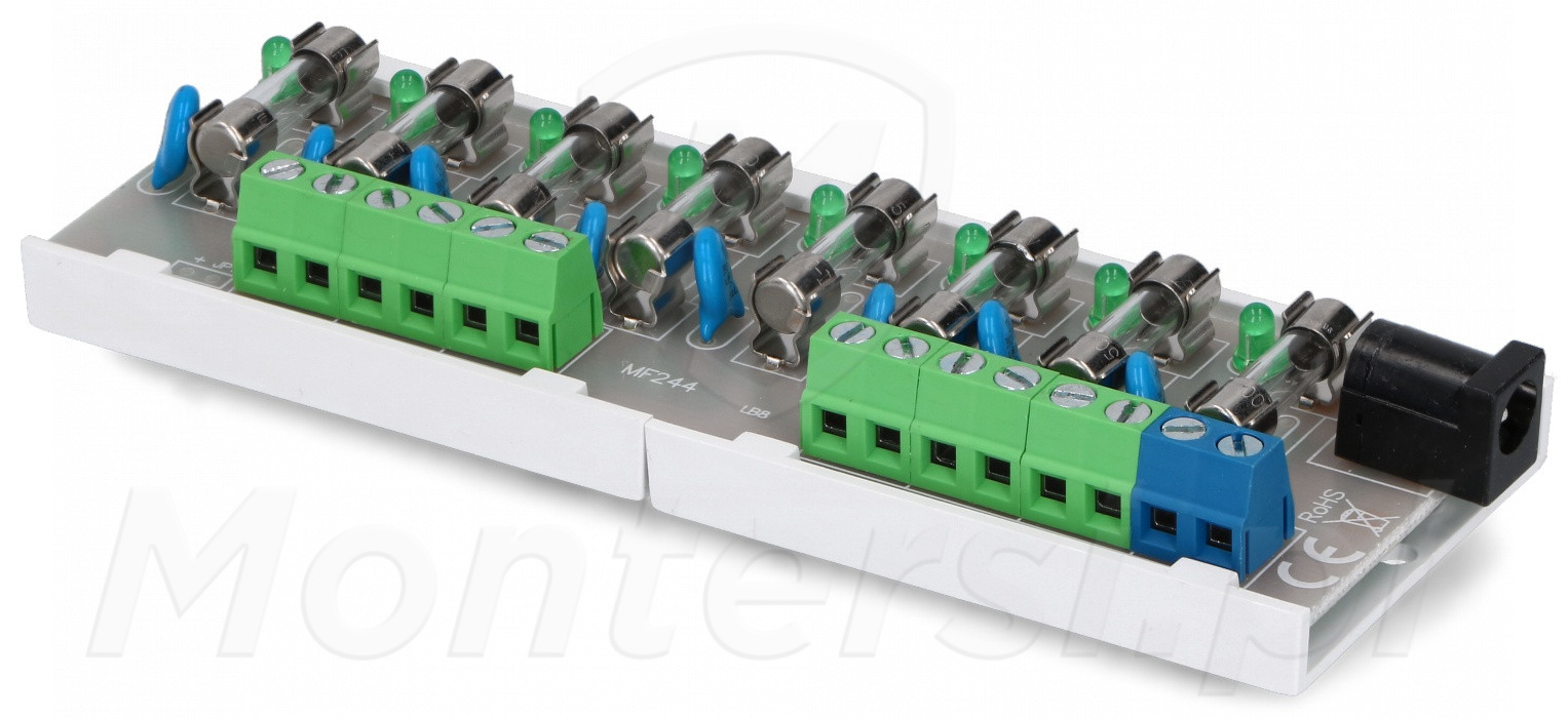 AWZ580 - Moduł bezpiecznikowy, 8x FTA AWZ580 - Moduł bezpiecznikowy, 8x FTA