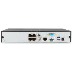 Tył rejestratora IP BCS-P-NVR0401-4K-4P-II