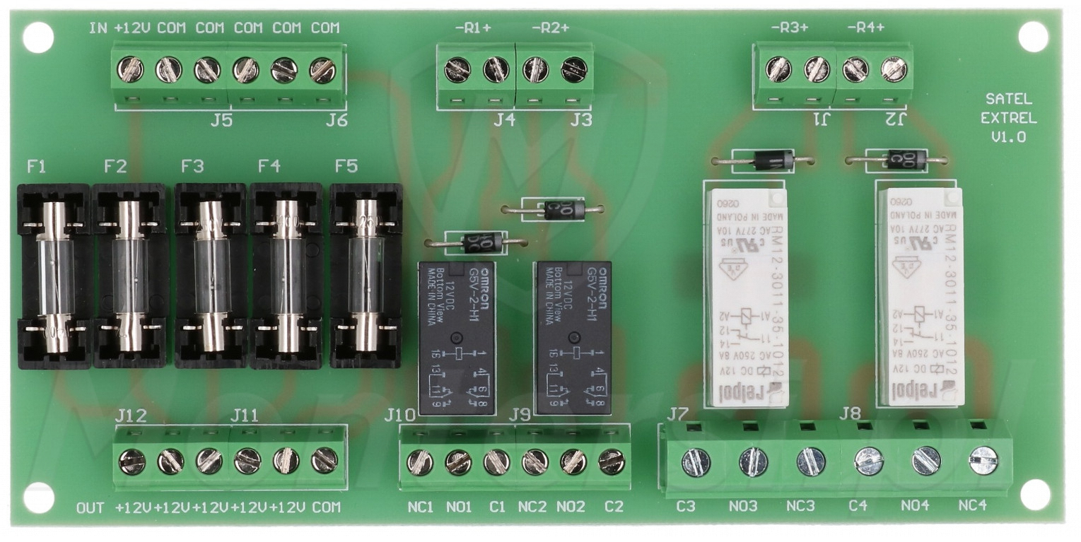 MP-1 - Moduł 4 przekaźników