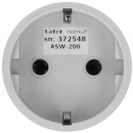ASW-200 F - widok z przodu, gniazdo