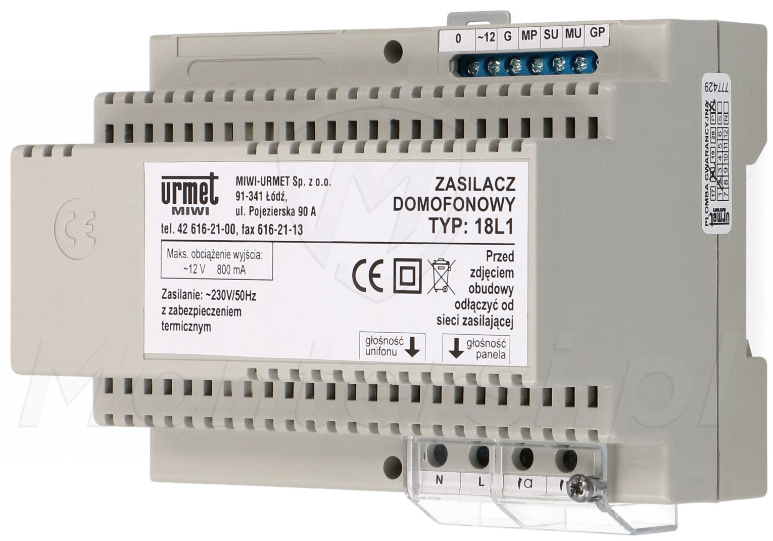 18L1 -  Zasilacz domofonowy, interkom