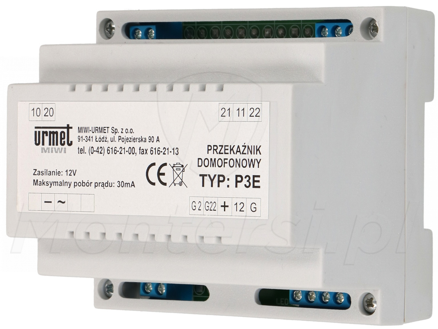 P3-E - Przekaźnik do wywołania kilku domofonów P3-E - Przekaźnik do wywołania kilku domofonów