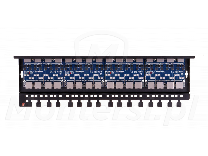 PTF-616R-EXT/PoE - 16-kanałowe zabezpieczenie przeciwprzepięciowe