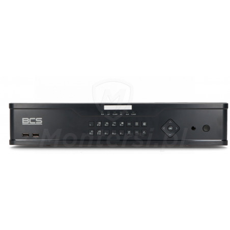 BCS-P-NVR1604R-A-4K-III - Front rejestratora