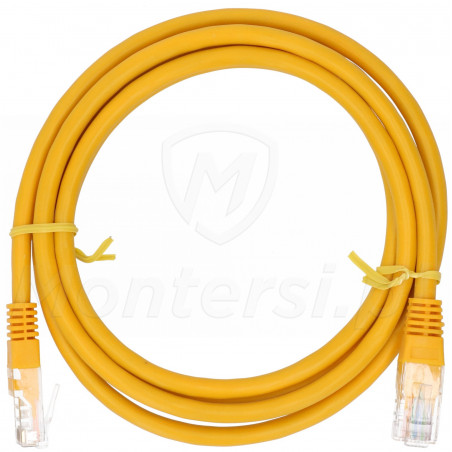 Żółty patchcord UTP 6 dł. 1.5m