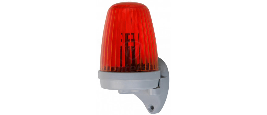 Ledunit Red - widok lampy z uchwytem