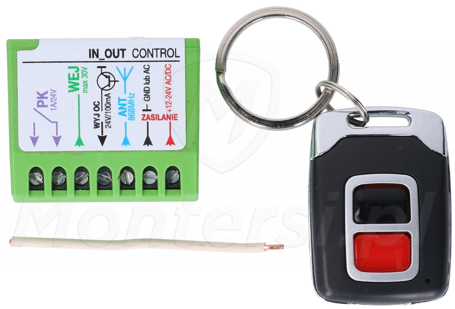 IN-OUT CONTROL - Zestaw 2-kanałowego pilota i sterownika