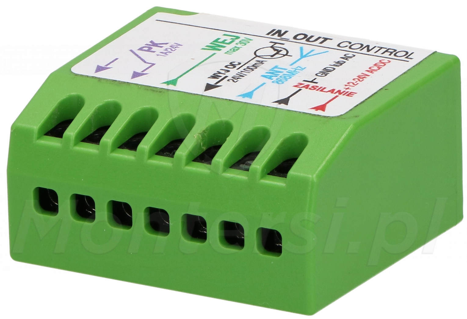 IN-OUT CONTROL - Zestaw 2-kanałowego pilota i sterownika - Montersi.pl