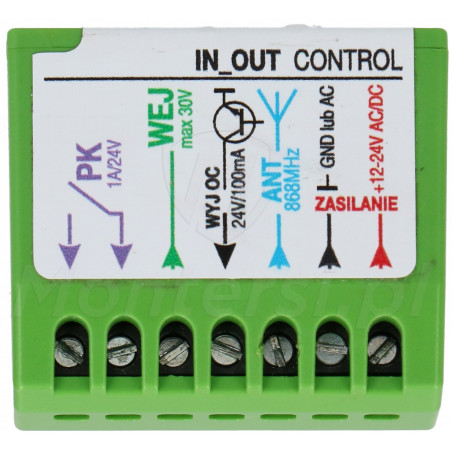 IN-OUT CONTROL - Sterownik