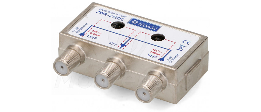 ZWR-210DC - Zwrotnica antenowa VHF - UHF