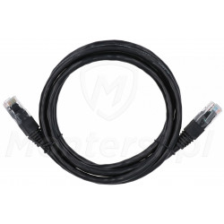 Czarny patchcord UTP 6 dł. 1.5m