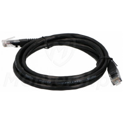 Czarny patchcord UTP 6 dł. 1.5m