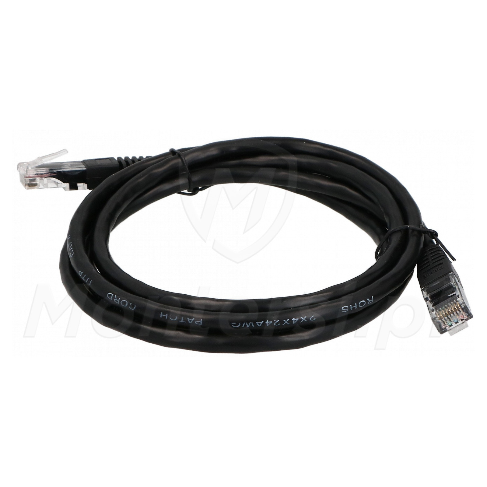 Czarny patchcord UTP 6 dł. 1.5m