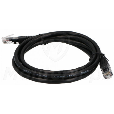 Czarny patchcord UTP 6 dł. 1.5m