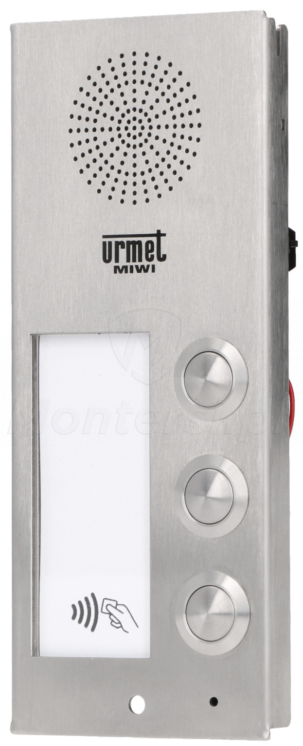 6025/PR3-RF - 3-abonentowy panel bramowy z czytnikiem RFID