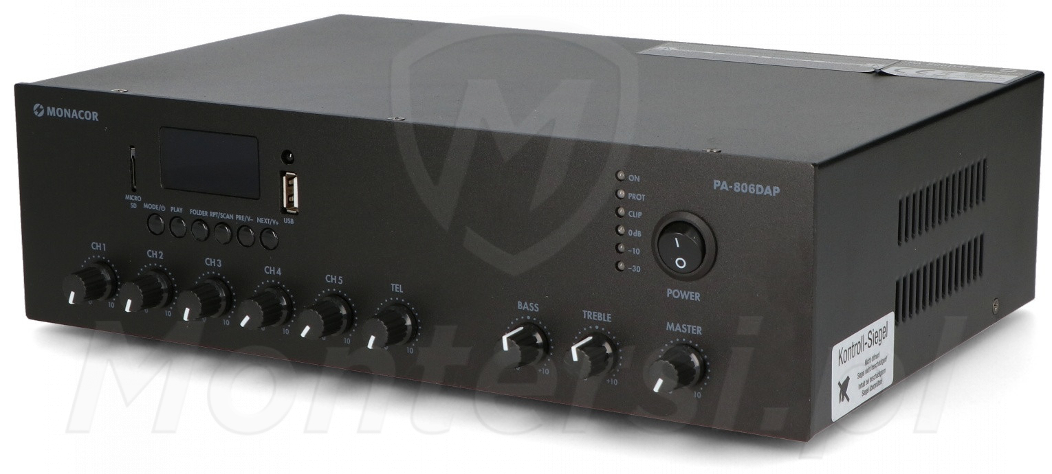 PA-806DAP - Wzmacniacz 60 W, Bluetooth, MP3, USB, FM DAB+