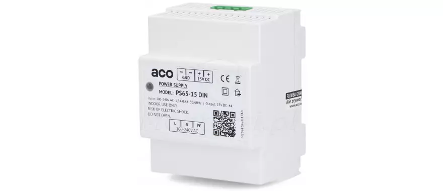 PS65-15 Zasilacz na szynę DIN