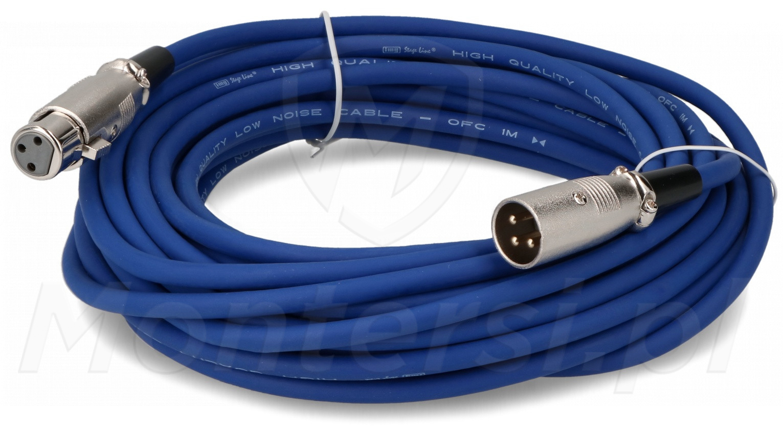 MEC-1000/BL - Kabel XLR 10m niebieski