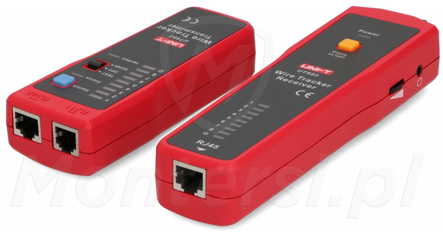 UT682 - Szukacz par przewodów z testerem kabli RJ45 UT682 - Szukacz par przewodów z testerem kabli RJ45