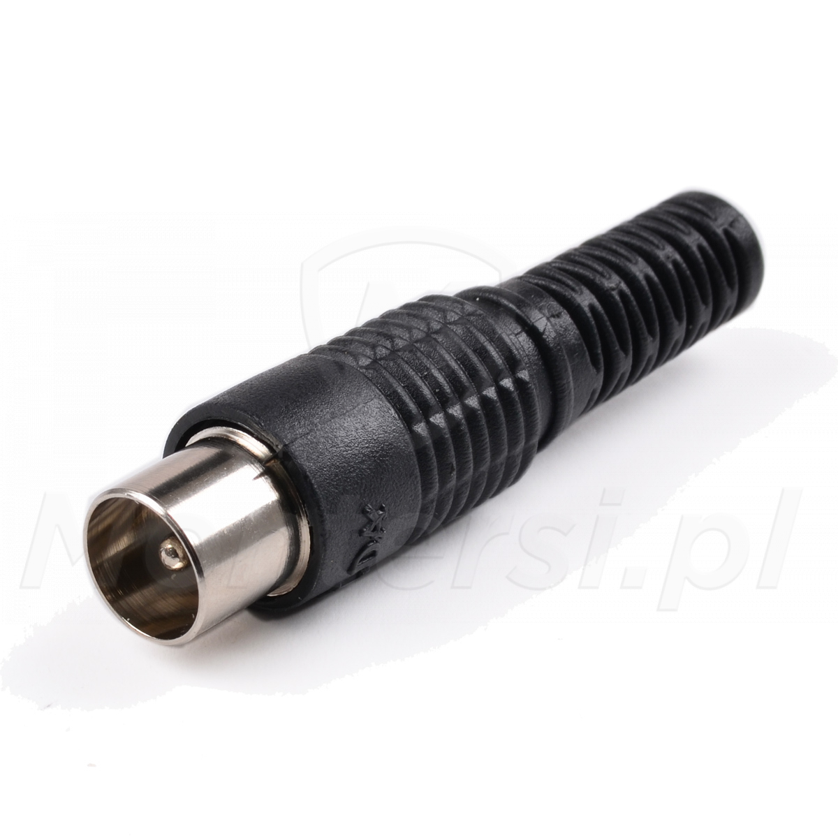 Wtyk antenowy, czarny