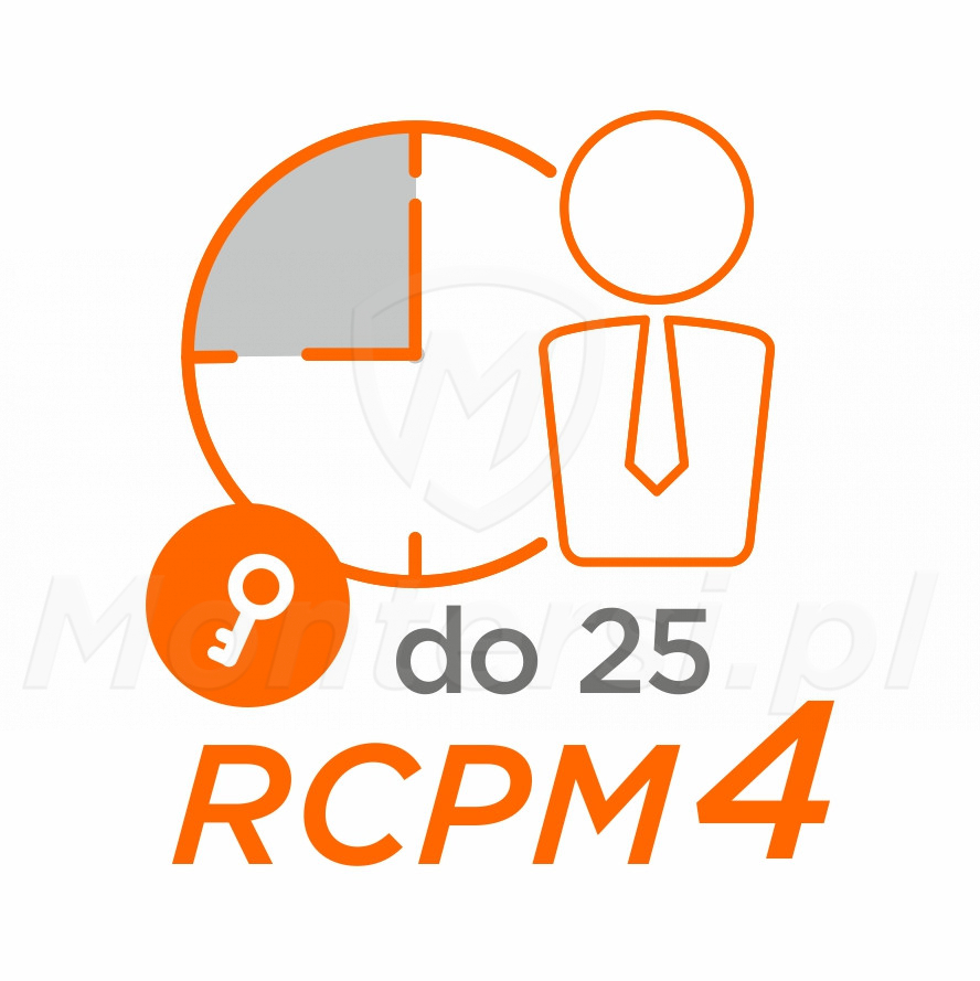 RCPM4-25 - Klucz licencji RCP Master 4, 25 pracowników, 1 stanowisko