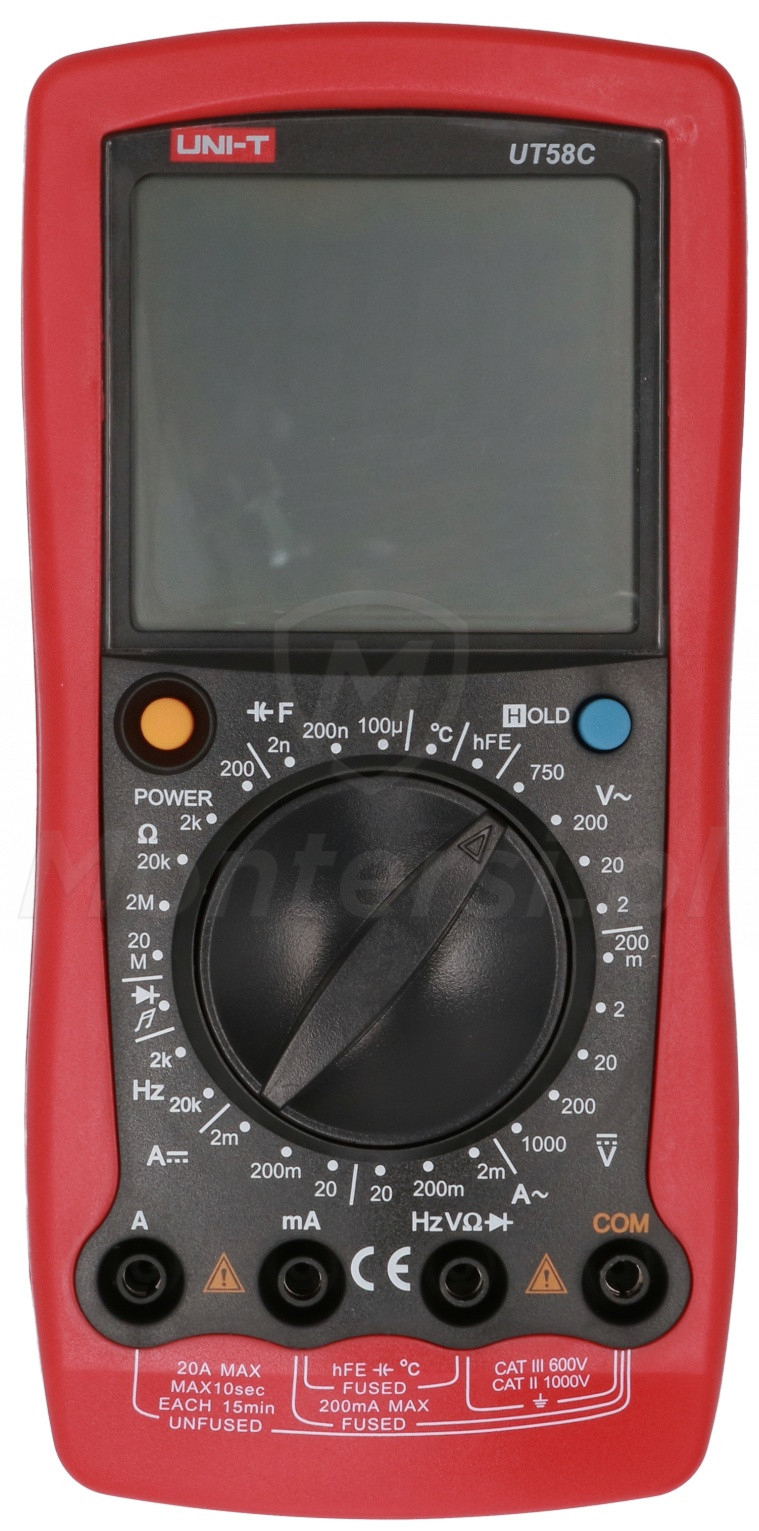 UT58C - Miernik cyfrowy z pomiarem pojemności i temperatury UT58C - Miernik cyfrowy z pomiarem pojemności i temperatury