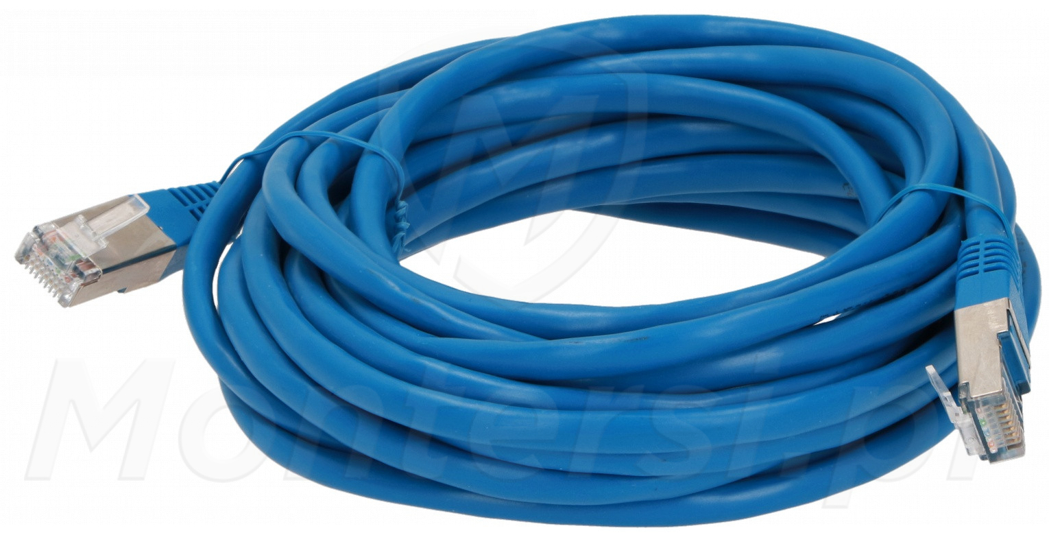 Patchcord F/UTP kat.5e, długość 3m - niebieski