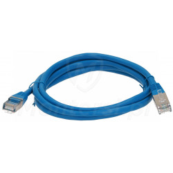 Patchcord FTP 5e, dł. 1.5m, niebieski