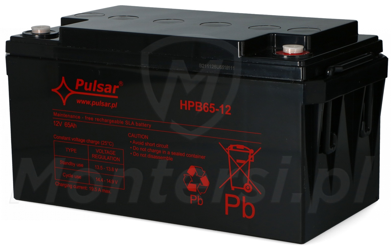 65 Ah / 12 V - Akumulator HPB65-12