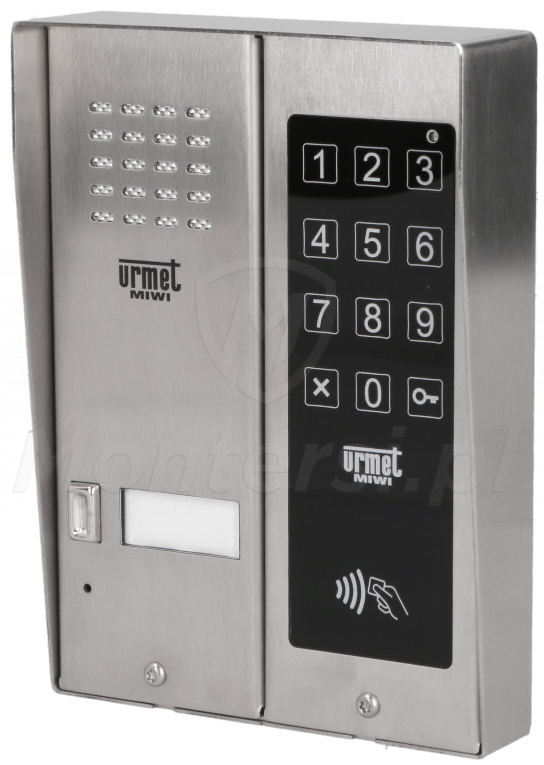 5025/1D-ZK-RF - 1-abonentowy panel bramowy z klawiaturą i RFID