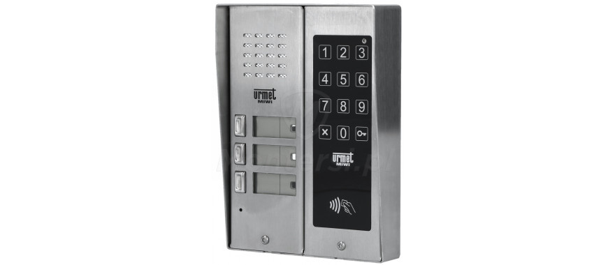 5025/3D-ZK-RF - 3-abonentowy panel bramowy z klawiaturą i RFID