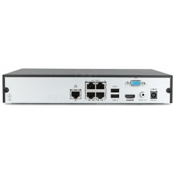 Tył rejestratora IP BCS-P-NVR0401-4KE-4P-III