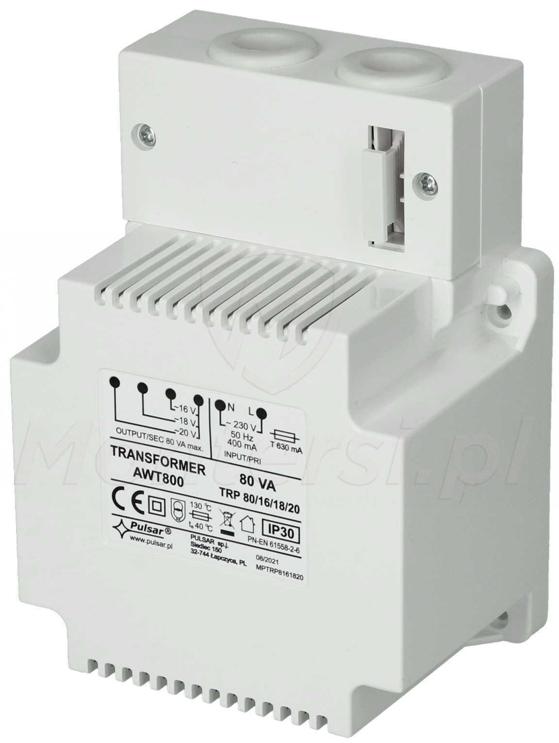 AWT800 - Transformator sieciowy 80VA/16V/18V/20V AWT800 - Transformator sieciowy 80VA/16V/18V/20V