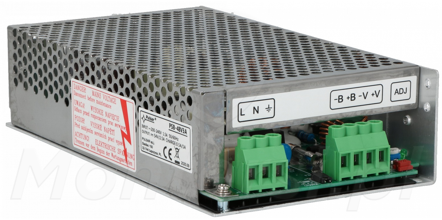 PSB-48V3A - Zasilacz buforowy 54 V DC / 3 A PSB-48V3A - Zasilacz buforowy 54 V DC / 3 A