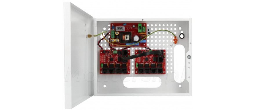 Zestaw zasilania PoE BCS-SP0812