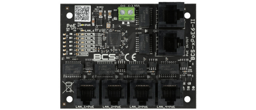 BCS-xPoE6-II Switch 6 Portowy