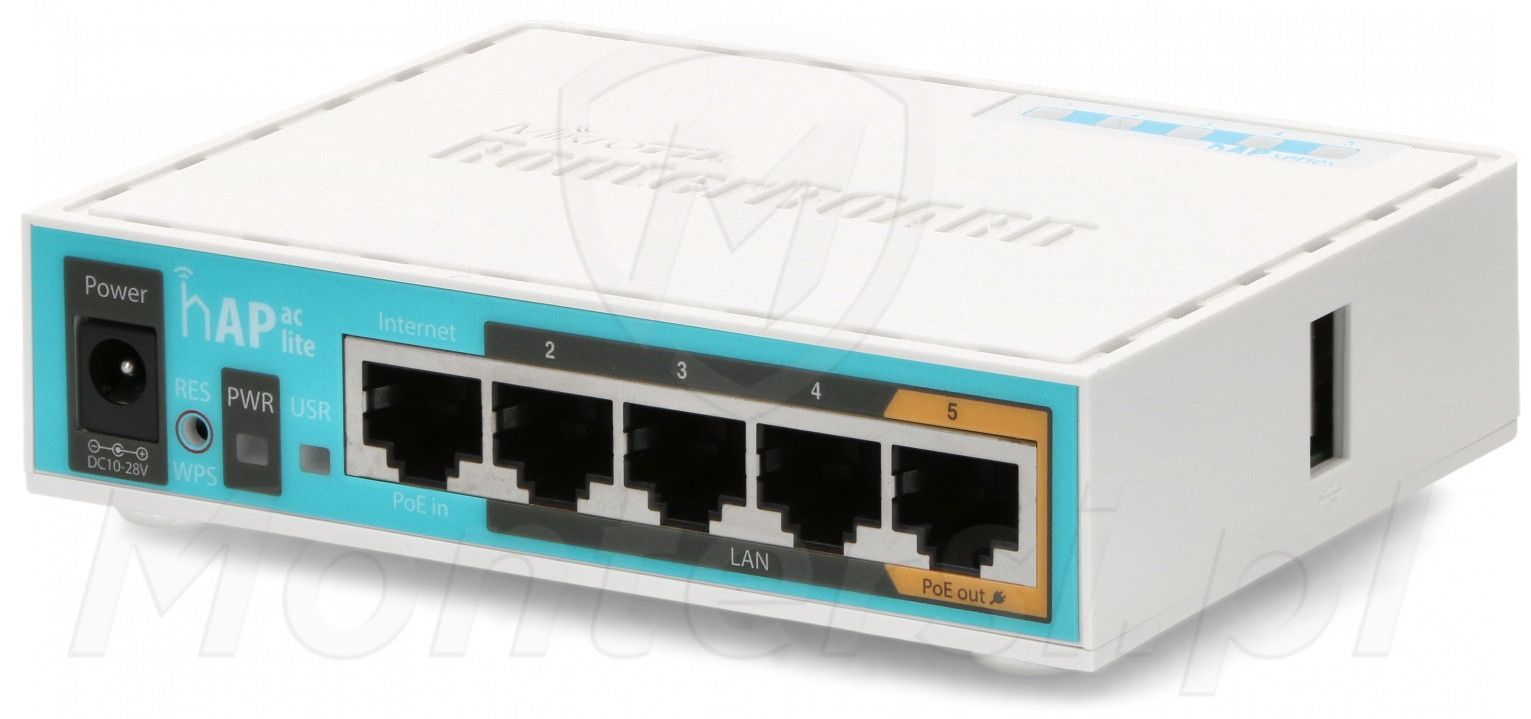 hAP AC Lite - MikroTik RouterBoard, Access Point z funkcją Dual Band hAP AC Lite - MikroTik RouterBoard, Access Point z funkcją Dual Band