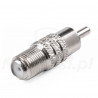 Wtyk RCA / gniazdo F Wtyk RCA / gniazdo F