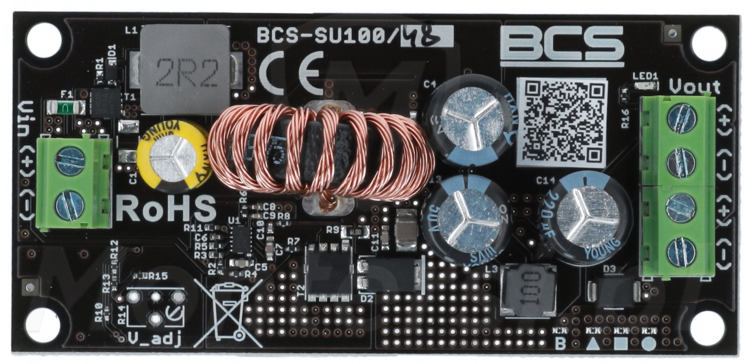 BCS-SU100/48 - Moduł podwyższający napięcie 100W