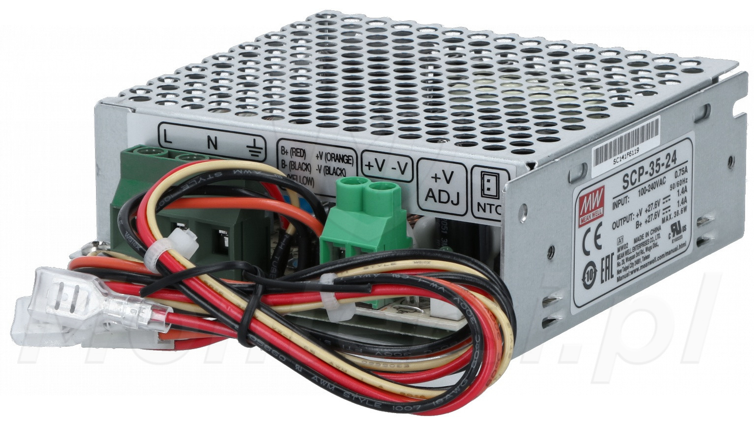 SCP-35-24 - Przemysłowy zasilacz buforowy 27.6V/1x1.4A