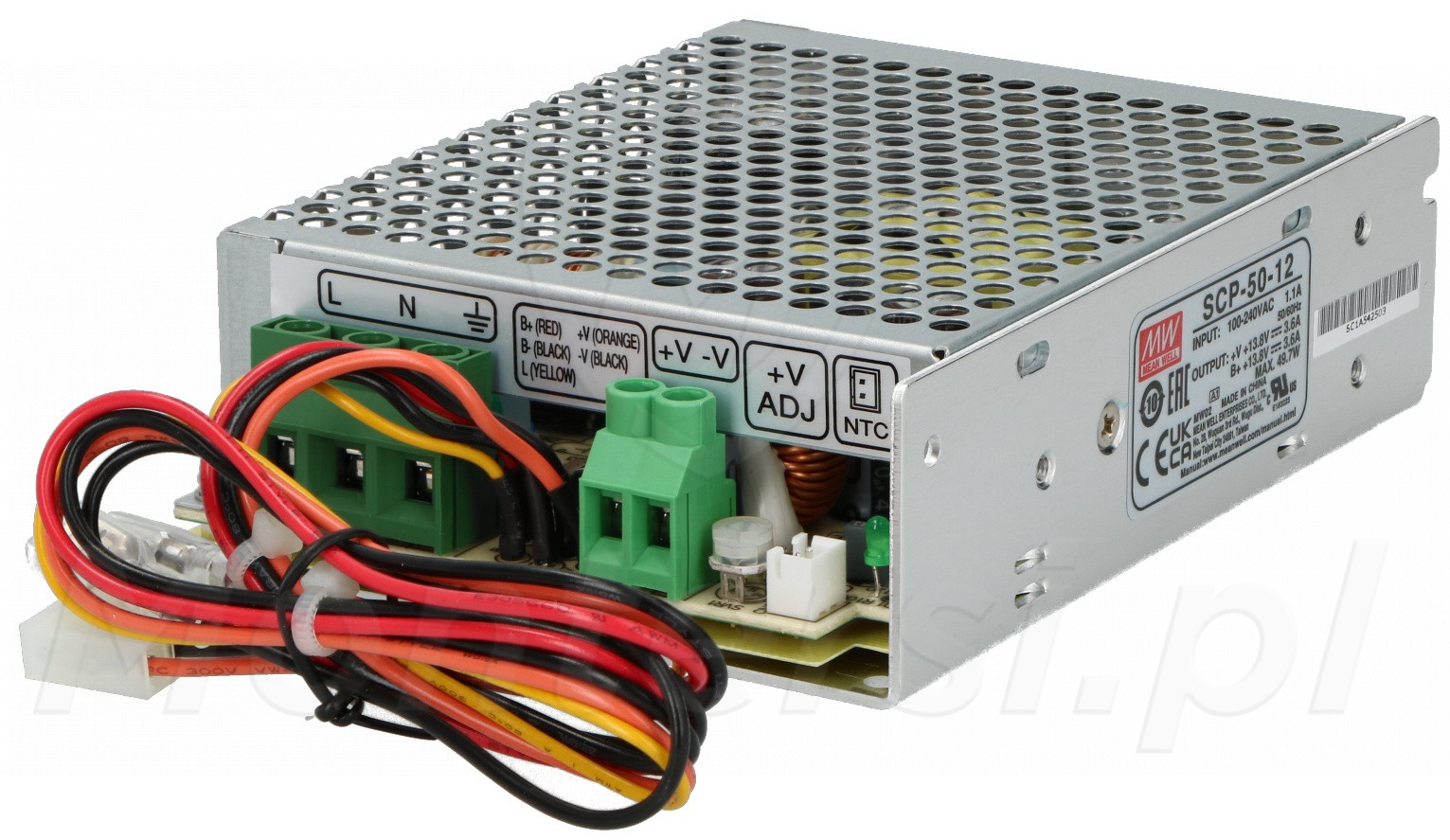 SCP-50-12 - Przemysłowy zasilacz buforowy 13.8V/1x3.6A